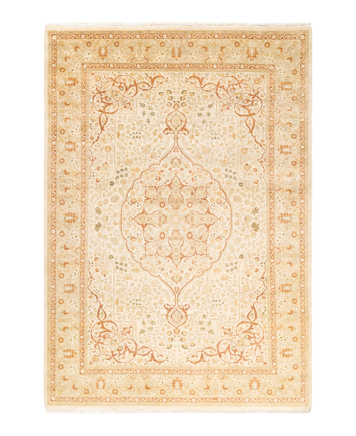 Closeout! Adorn Hand Woven Rugs Mogul M1494 6' x 8'9in Area Rug - Ivory
