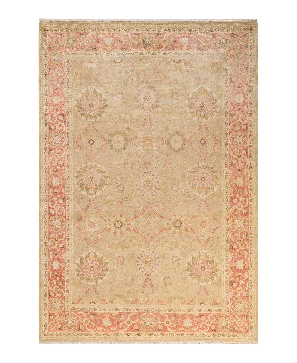 Closeout! Adorn Hand Woven Rugs Eclectic M1504 6'1in x 9' Area Rug - Green