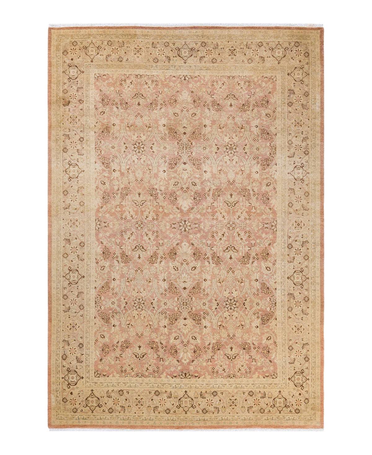Closeout! Adorn Hand Woven Rugs Eclectic M1504 6'1in x 9'3in Area Rug - Beige