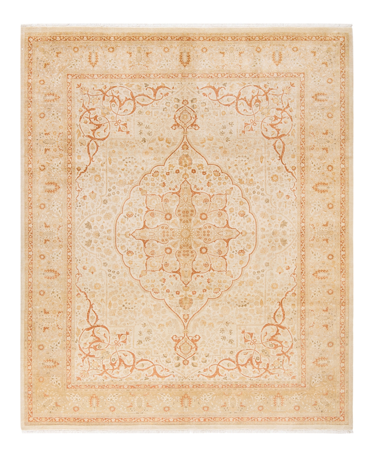Closeout! Adorn Hand Woven Rugs Mogul M1460 8'2in x 10'1in Area Rug - Ivory