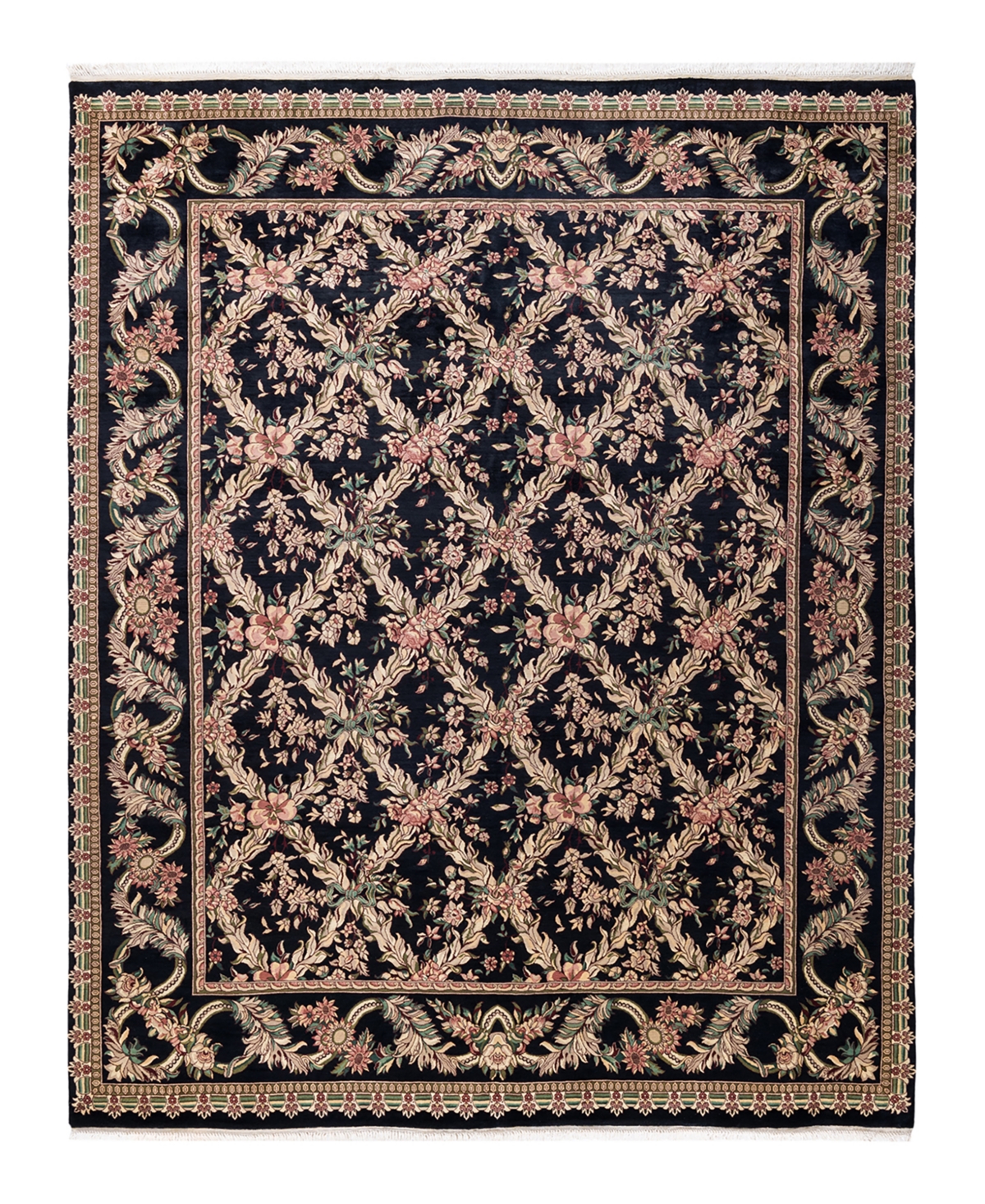 Closeout! Adorn Hand Woven Rugs Mogul M1426 8'2in x 10'3in Area Rug - Black