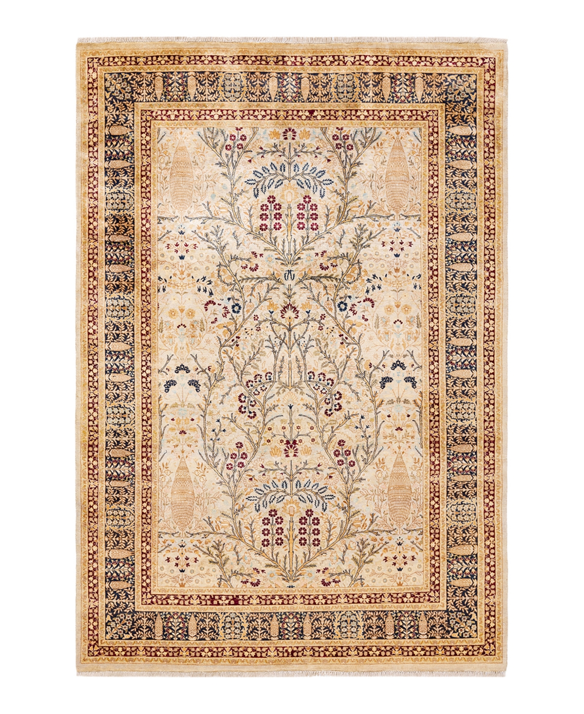 Closeout! Adorn Hand Woven Rugs Mogul M1160 6'3in x 9'4in Area Rug - Sand