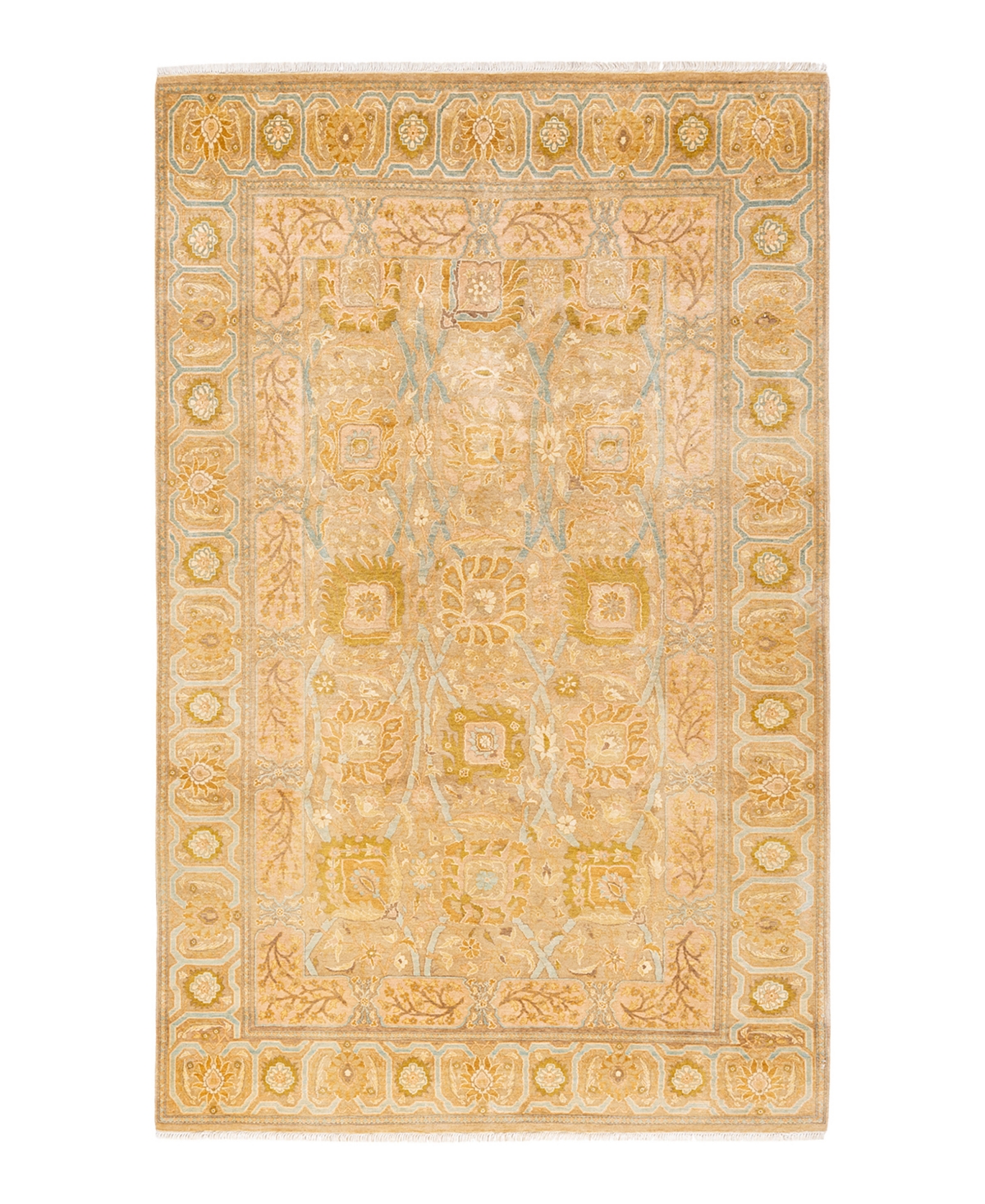 Closeout! Adorn Hand Woven Rugs Mogul M1404 6' x 9'8in Area Rug - Gold-Tone