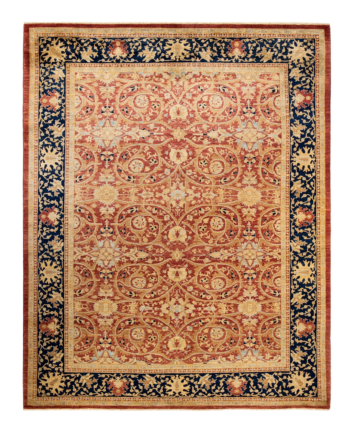 Closeout! Adorn Hand Woven Rugs Eclectic M1419 9'2in x 11'9in Area Rug - Orange