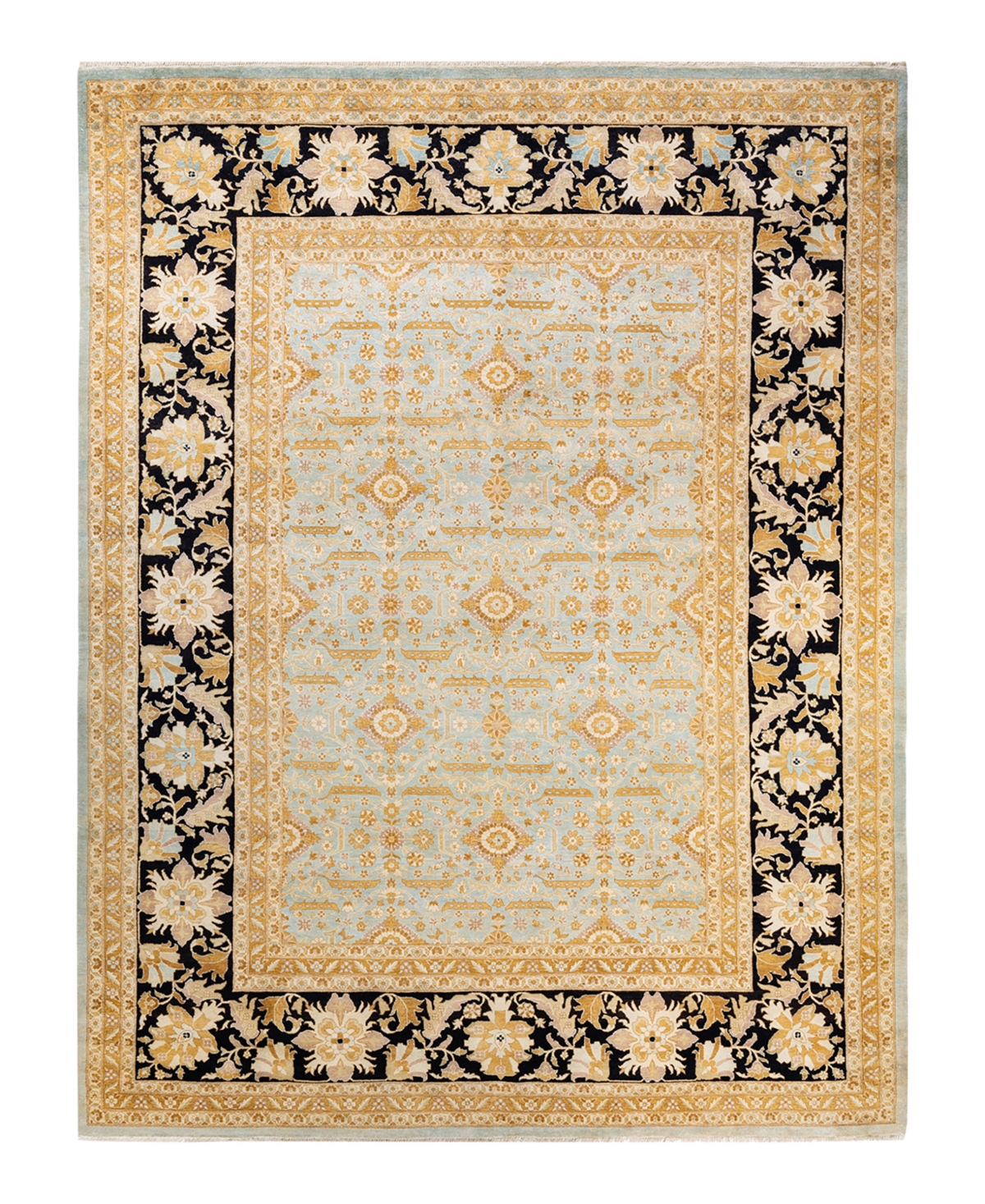 Closeout! Adorn Hand Woven Rugs Eclectic M1478 9'1in x 12'2in Area Rug - Mist