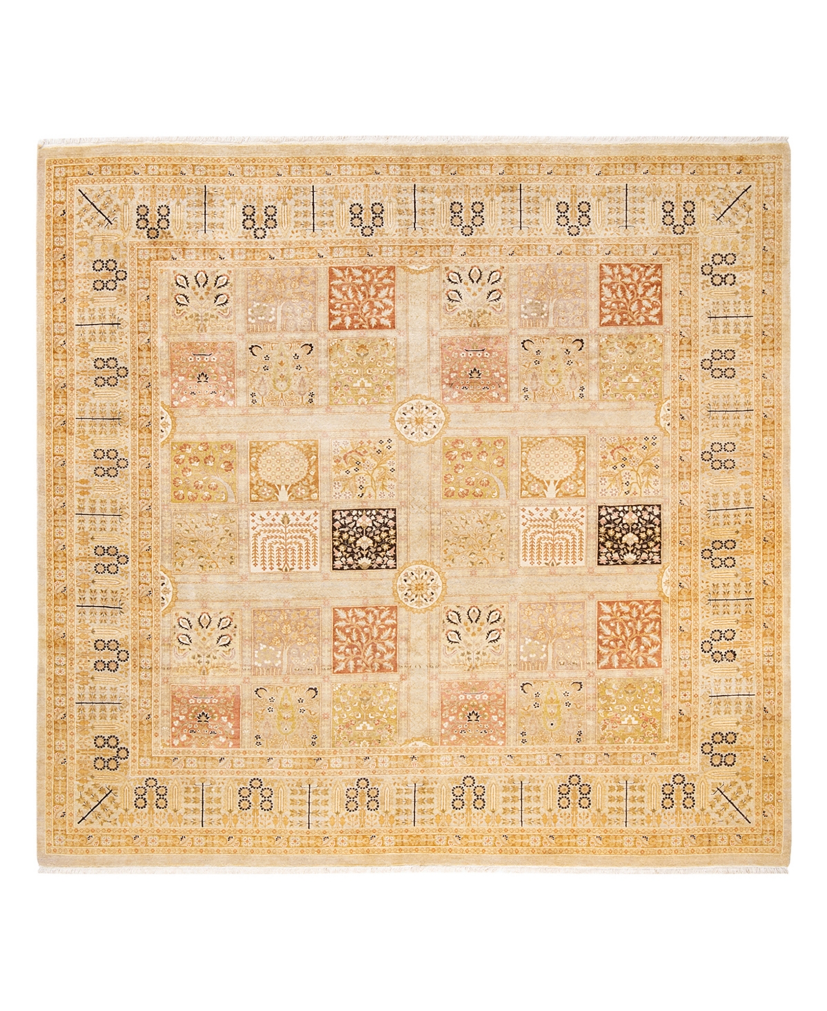 Closeout! Adorn Hand Woven Rugs Mogul M1460 8'1in x 8'4in Square Area Rug - Ivory