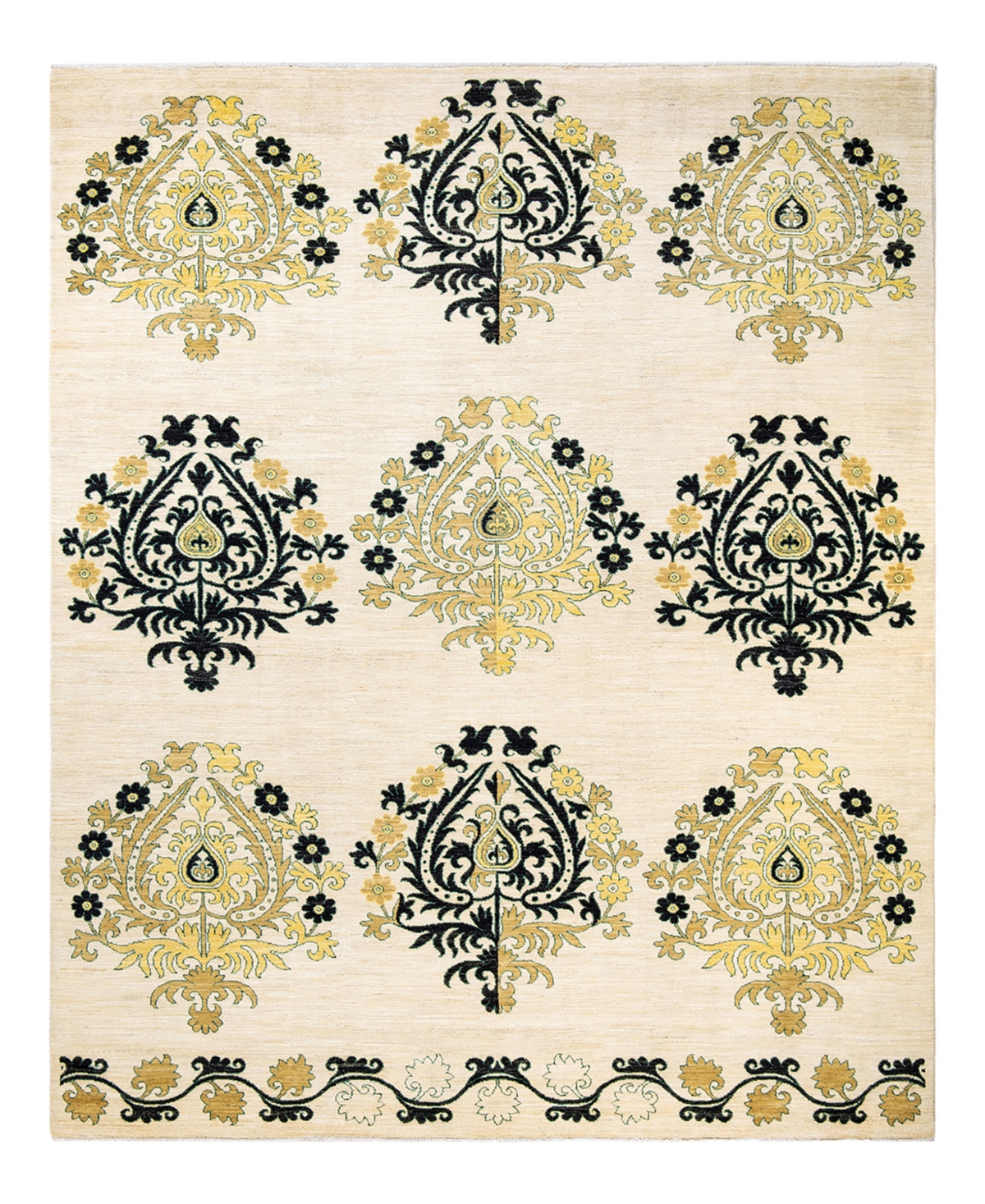 Closeout! Adorn Hand Woven Rugs Eclectic M1740 8'5in x 10'4in Area Rug - Ivory