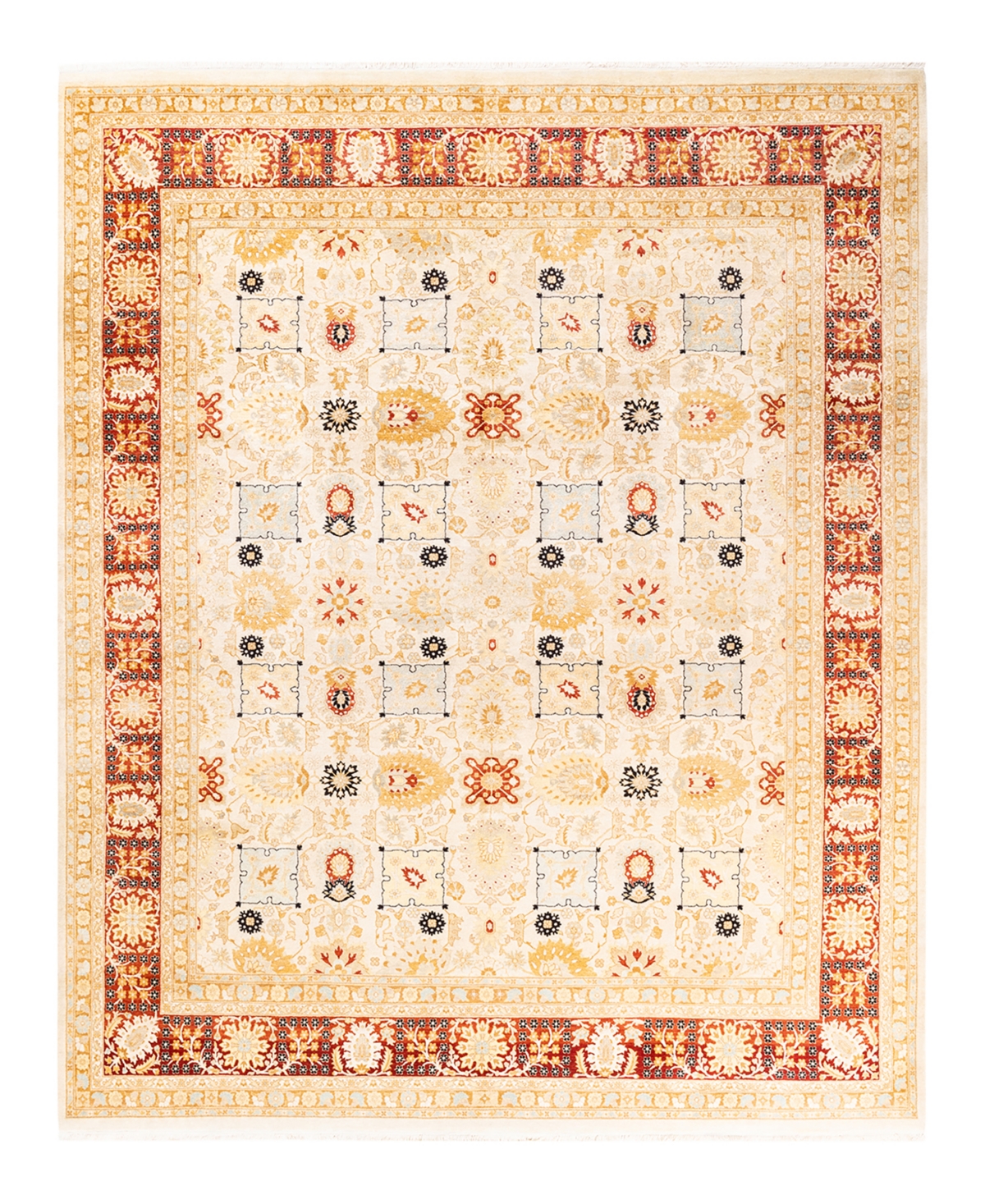 Closeout! Adorn Hand Woven Rugs Mogul M1494 8'1in x 10'2in Area Rug - Ivory