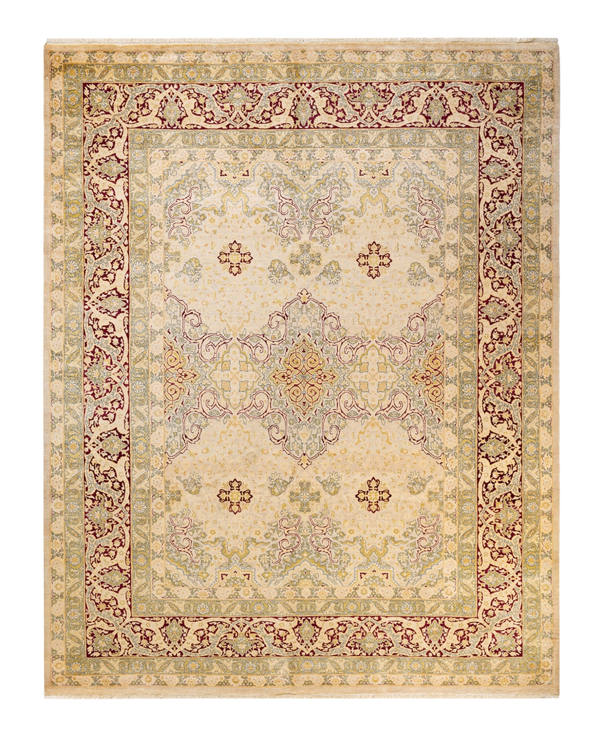 Closeout! Adorn Hand Woven Rugs Mogul M1422 8'2in x 10'5in Area Rug - Ivory