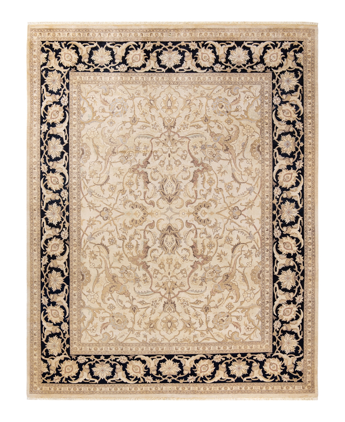 Closeout! Adorn Hand Woven Rugs Eclectic M1372 8'1in x 10'6in Area Rug - Ivory