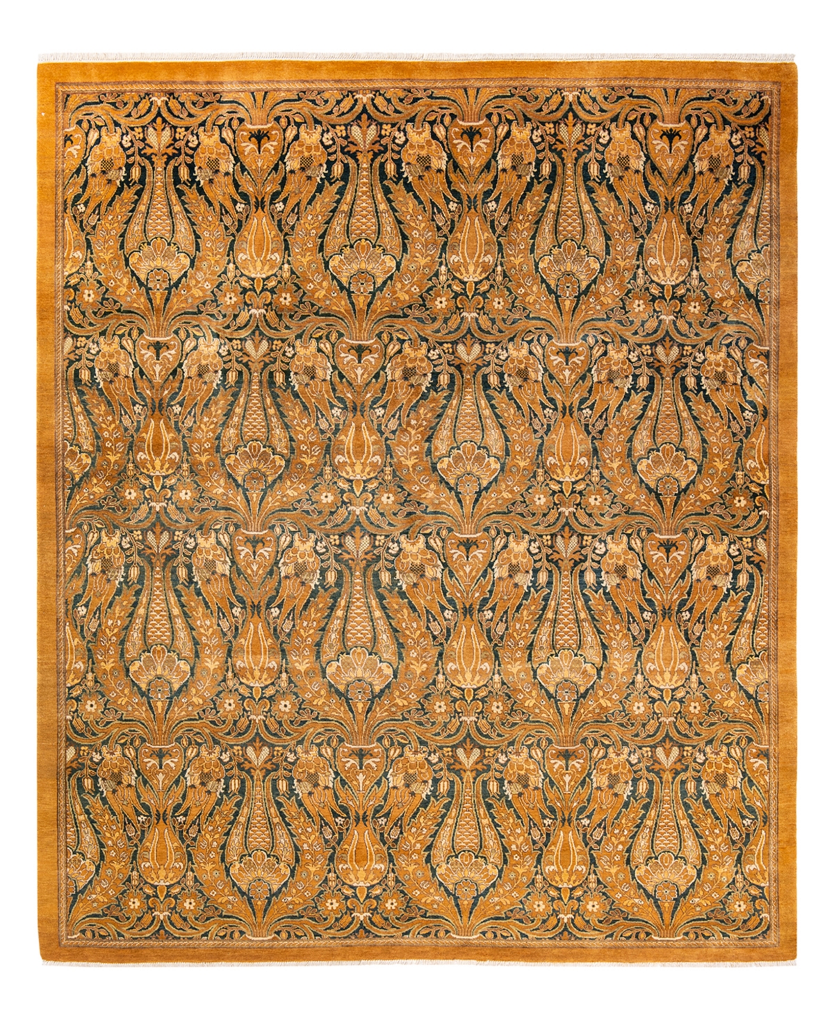 Closeout! Adorn Hand Woven Rugs Eclectic M1540 8'3in x 9'6in Area Rug - Yellow