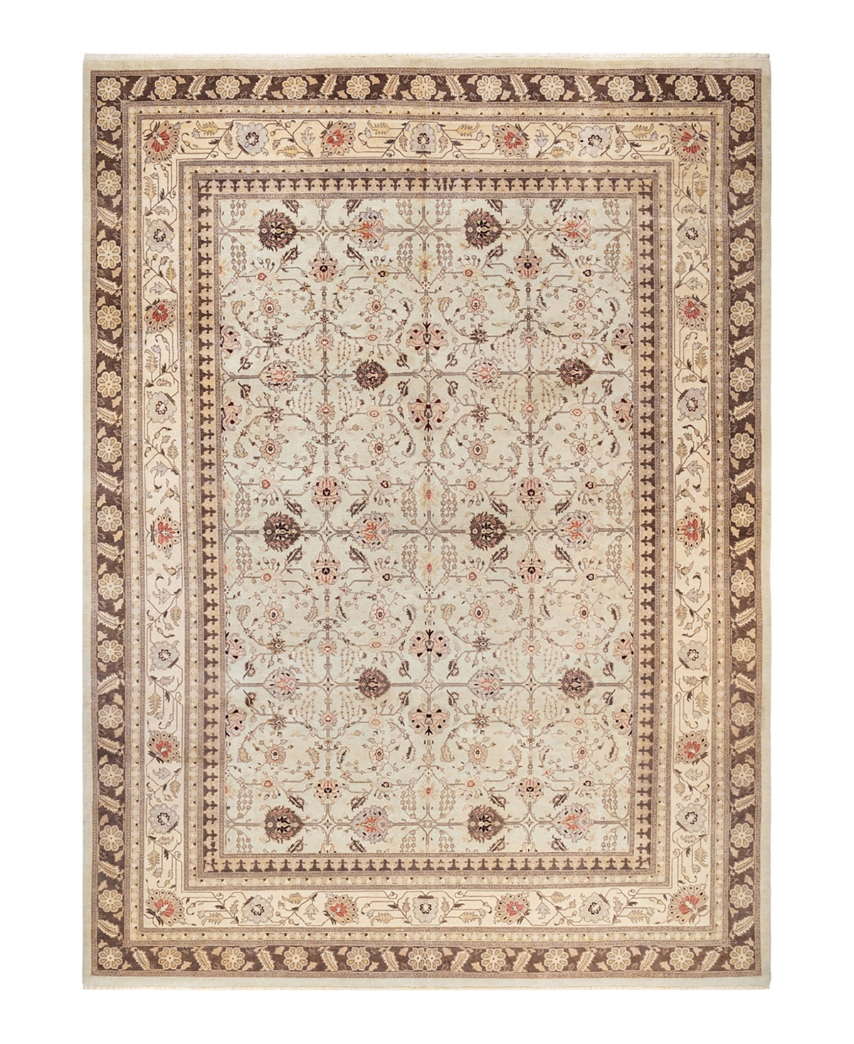 Closeout! Adorn Hand Woven Rugs Mogul M1404 9'10in x 13'10in Area Rug - Ivory