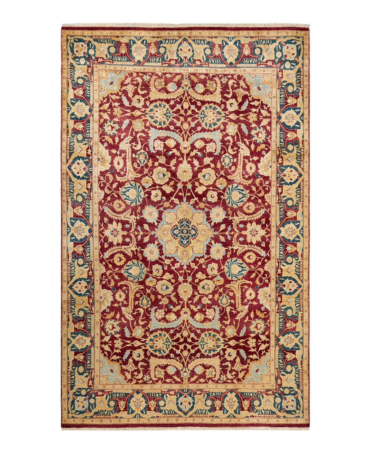 Closeout! Adorn Hand Woven Rugs Mogul M1450 6'1in x 9'10in Area Rug - Red