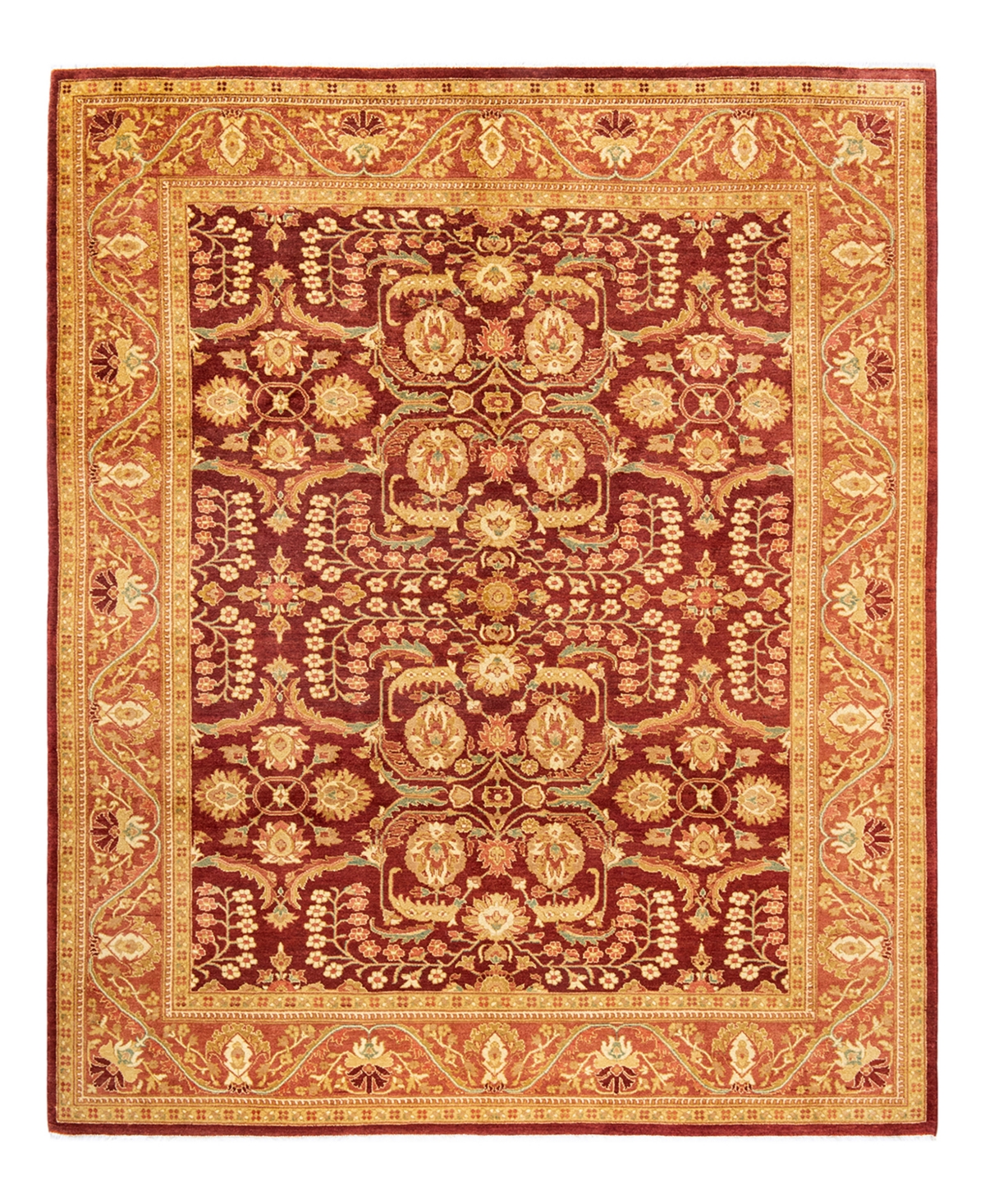 Closeout! Adorn Hand Woven Rugs Eclectic M1371 8'2in x 10'1in Area Rug - Red