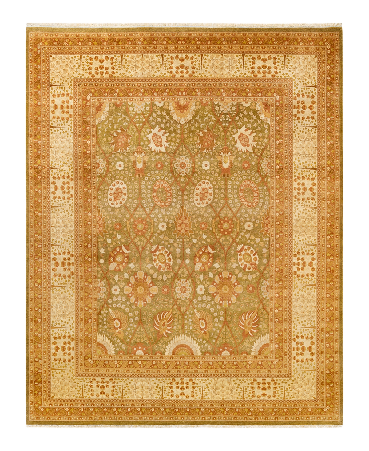 Closeout! Adorn Hand Woven Rugs Mogul M1602 8'1in x 10'2in Area Rug - Green