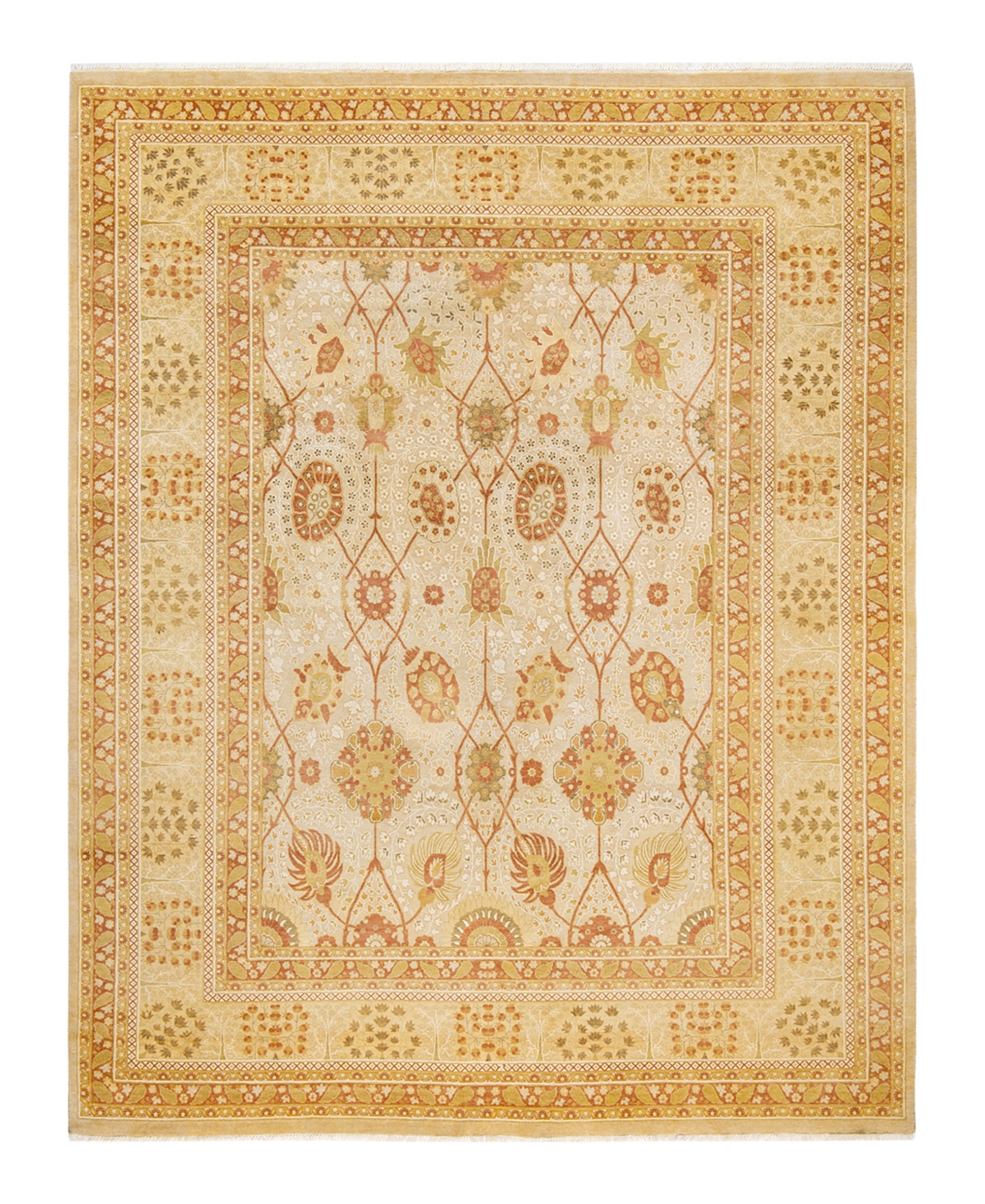 Closeout! Adorn Hand Woven Rugs Mogul M1602 8'2in x 10'7in Area Rug - Ivory