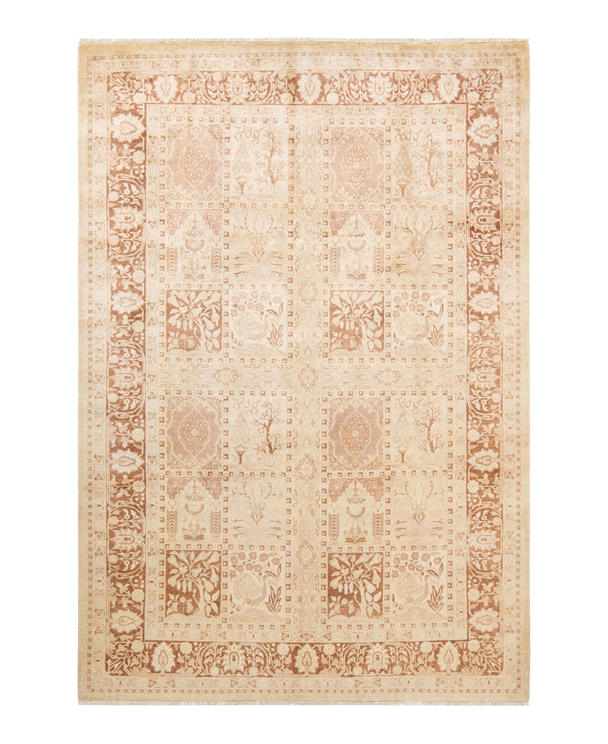 Closeout! Adorn Hand Woven Rugs Mogul M1503 6'2in x 9'1in Area Rug - Ivory