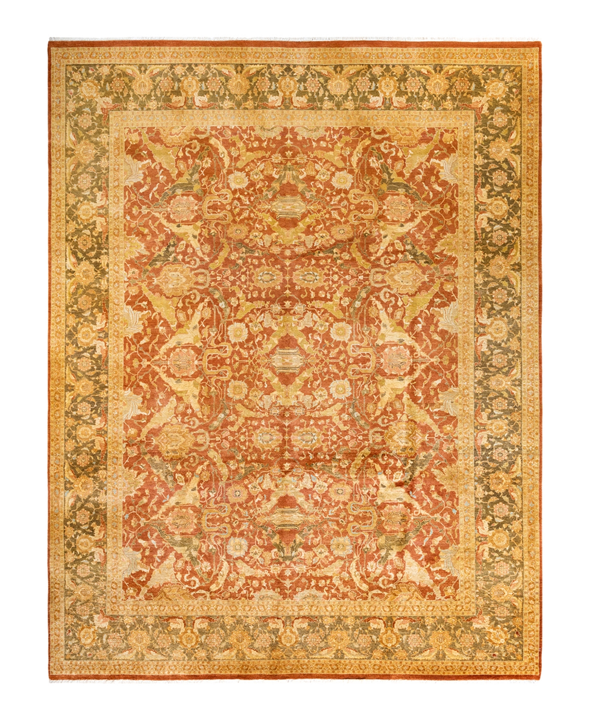 Closeout! Adorn Hand Woven Rugs Mogul M1417 9'2in x 12'4in Area Rug - Brown