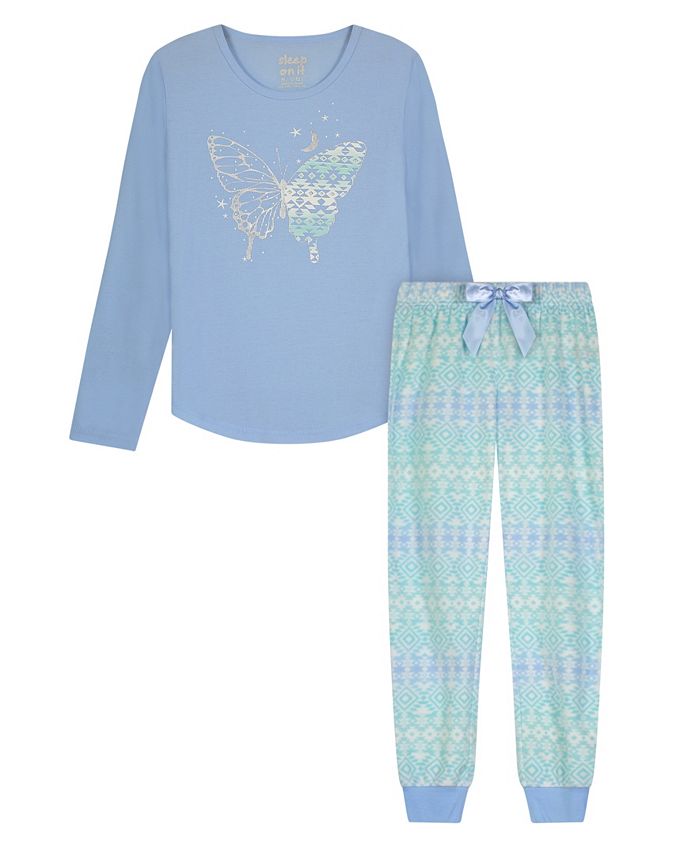 Sleep On It Big Girls Pajama Set, 2 Piece Macy's