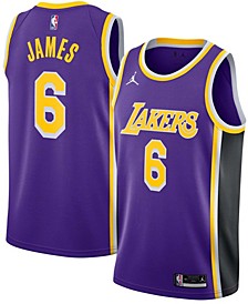 Men's LeBron James Purple Los Angeles Lakers 2021/22 Swingman Player Jersey - Statement Edition