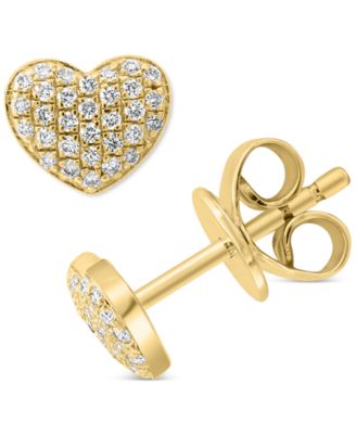 EFFY Collection - Diamond Pav&eacute; Heart Stud Earrings (1/5 ct. t.w.)
