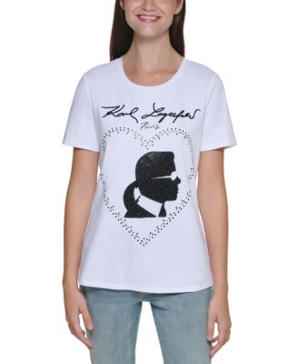 Karl Lagerfeld Paris シャーリングシャツドレス KARL LAGERFELD PARIS Printed Shirt Dress | Bloomingdale's