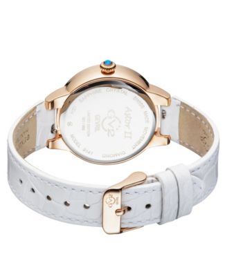 Gv2 Women's Astor Ii 9141-L2 Swiss Quartz Italian Leather Watch 35 mm