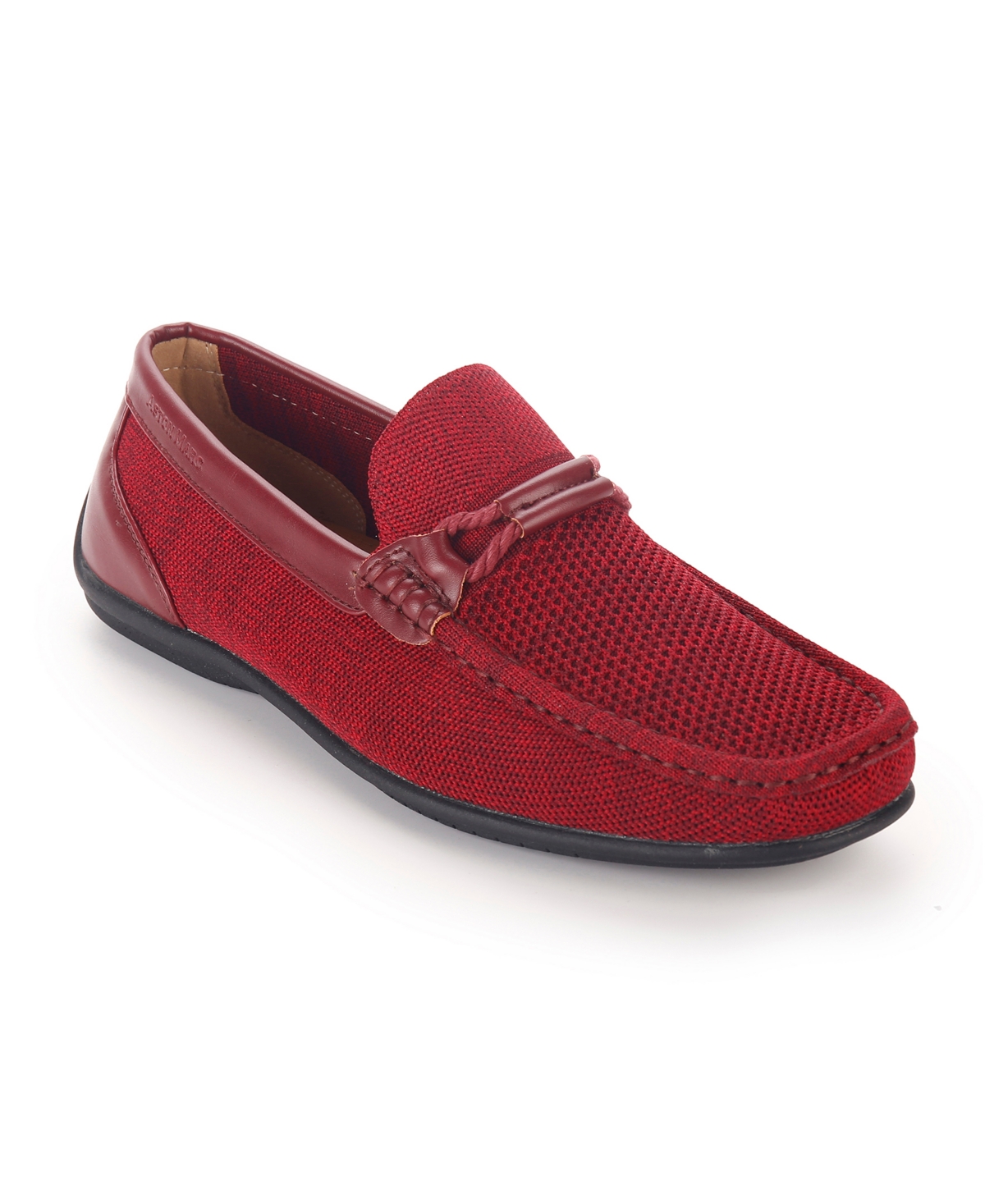 Men's Knit Lace-Strap Driving Loafer - Navy