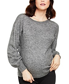 Sleeve-Detail Maternity Sweater