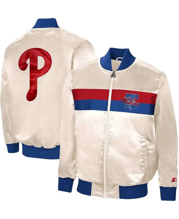 Philadelphia Phillies Starter The Ambassador Home Full-Zip Jacket - Cream
