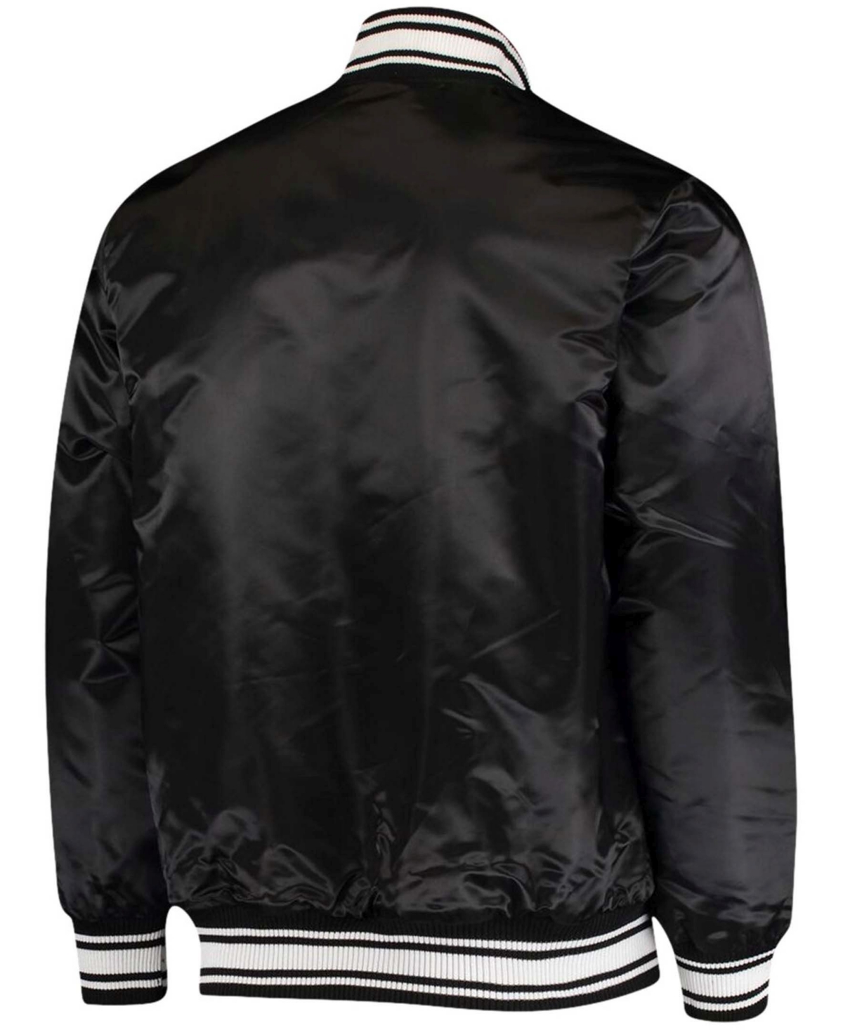 Men'sTampa Bay Buccaneers Locker Room Satin Varsity Full-Snap Jacket - Black