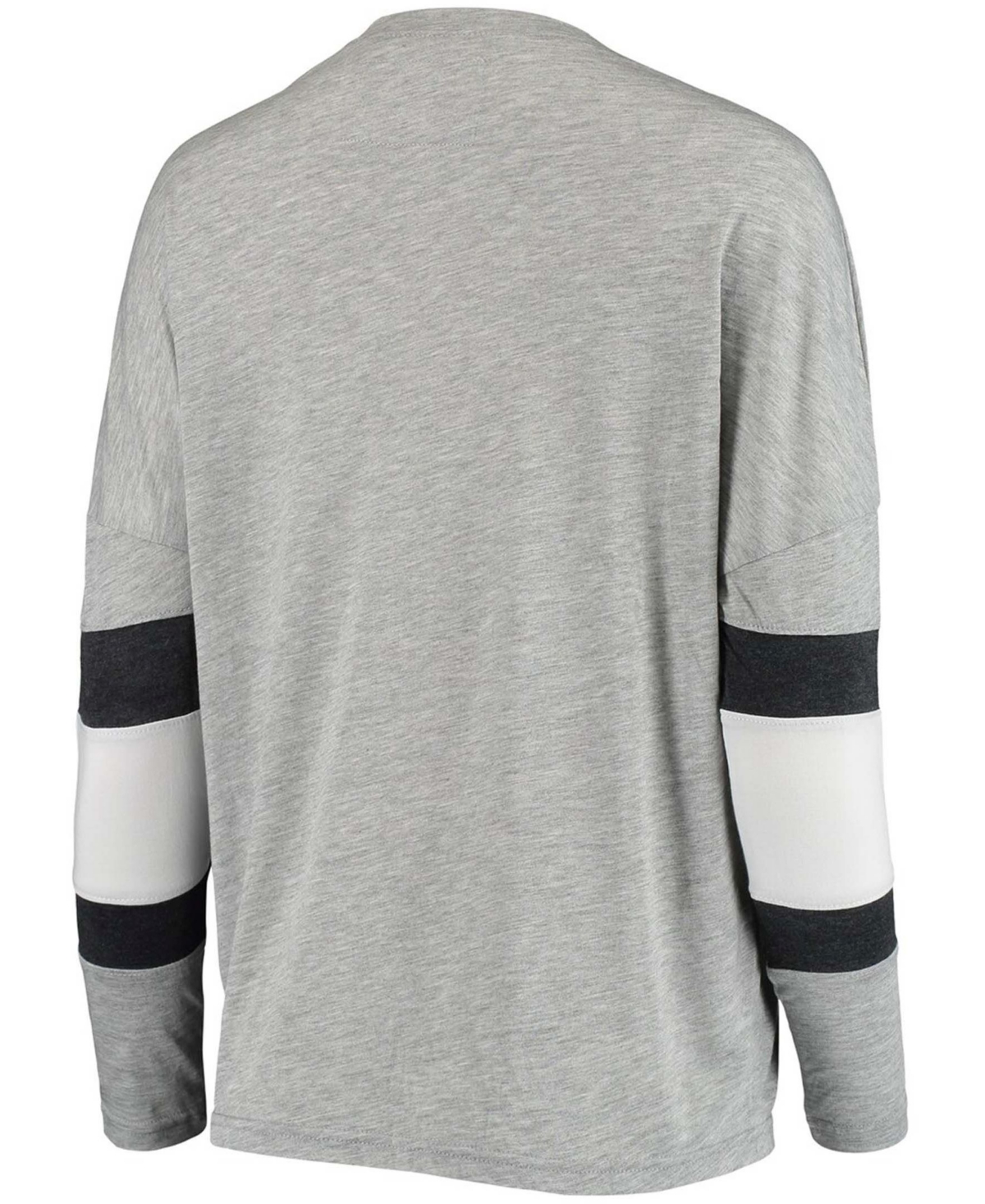 Women'sIndiana Hoosiers Swell Stripe Long Sleeve T-shirt - Heather Gray