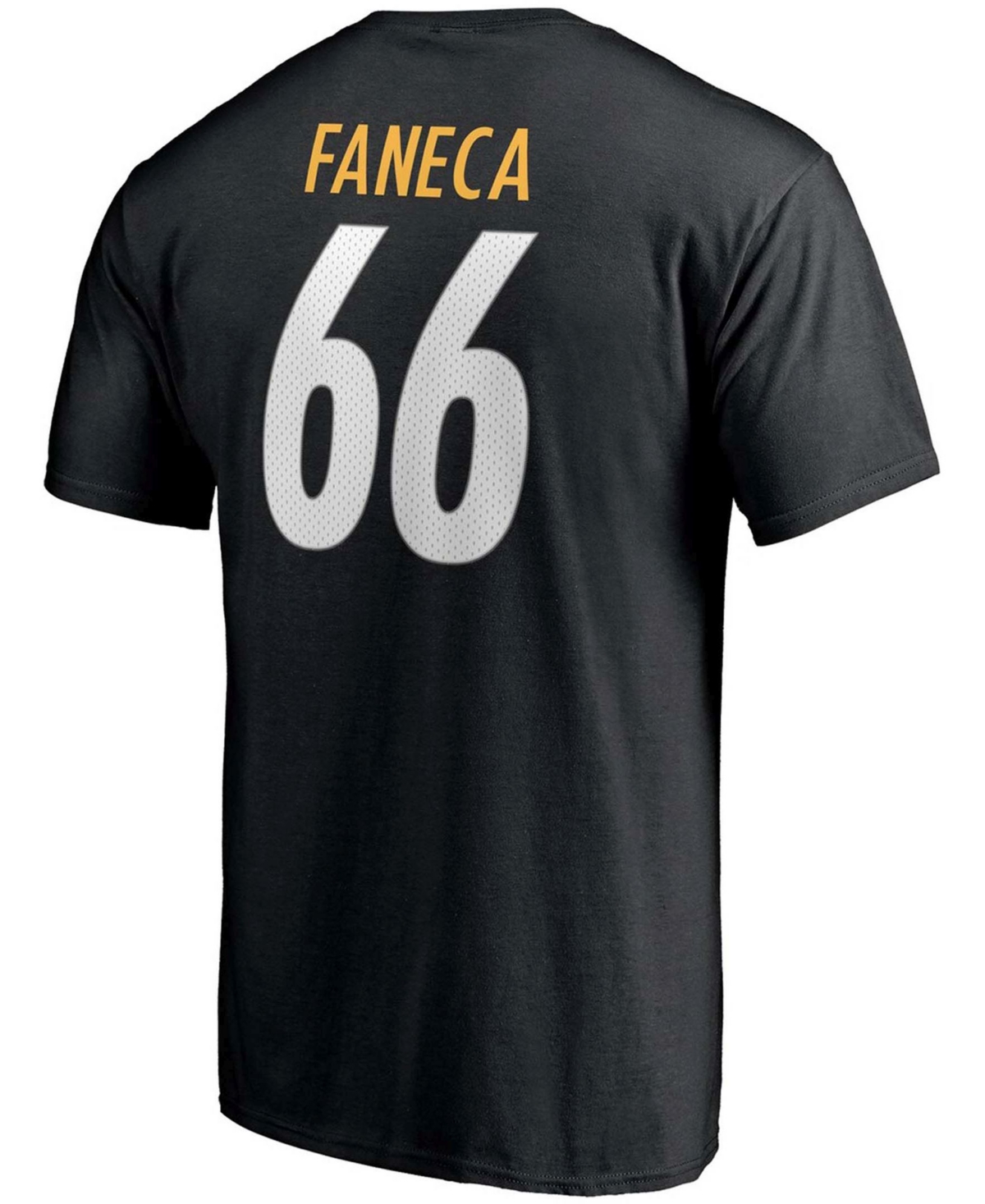 Men's Alan FanecaPittsburgh Steelers Nfl Hall Of Fame Class Of 2021 Name and Number T-shirt - Black