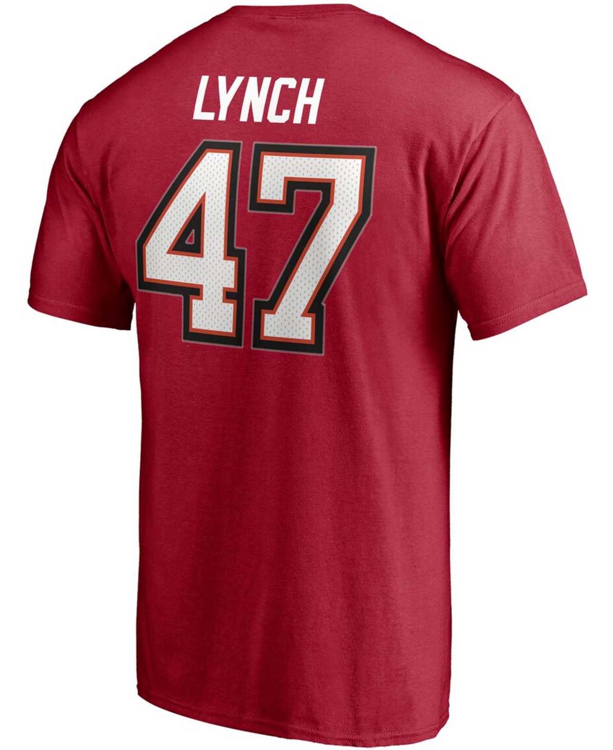 Men's John LynchTampa Bay Buccaneers Nfl Hall Of Fame Class Of 2021 Name and Number T-shirt - Red