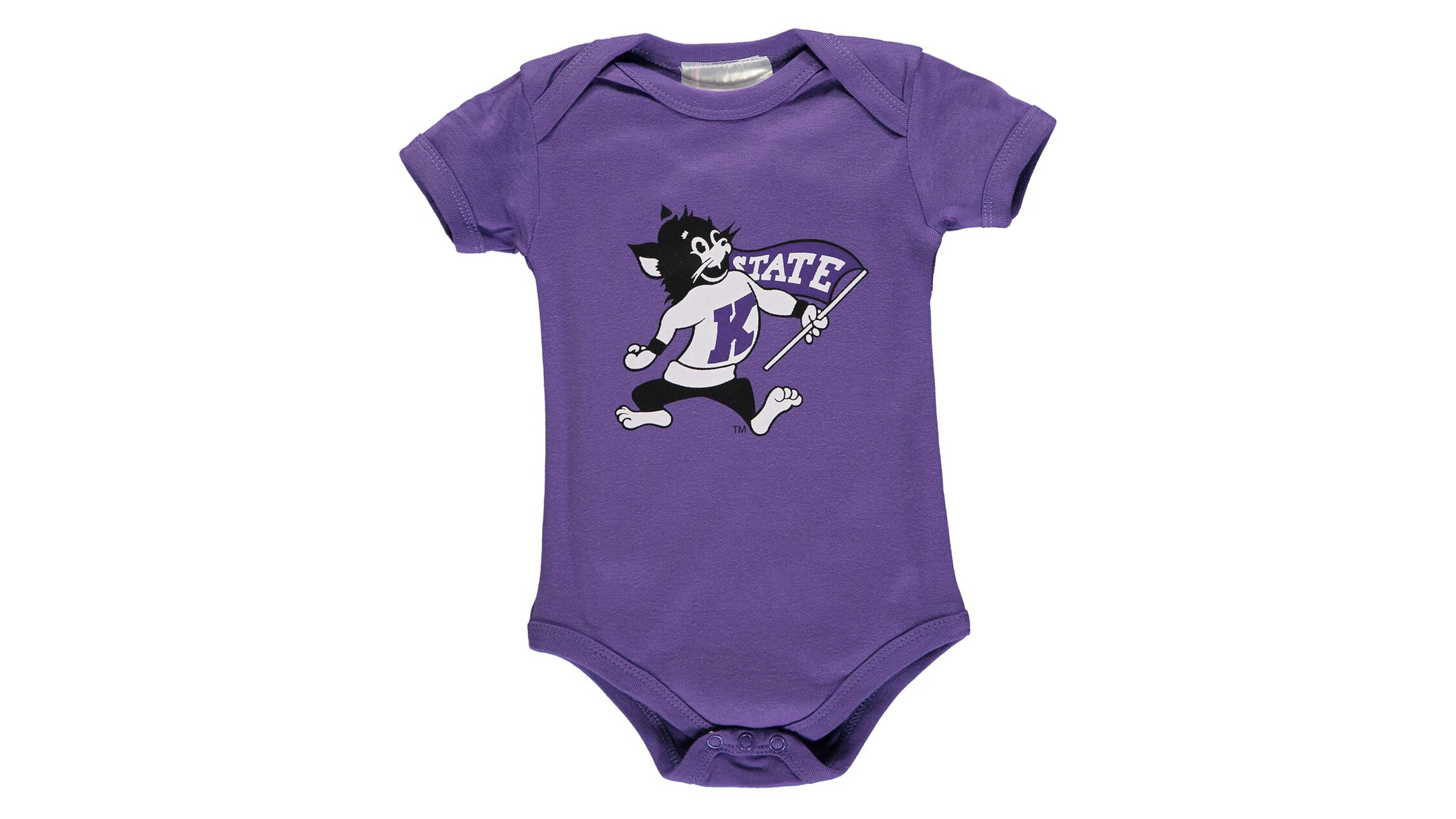 Infant Boys and Girls Purple Kansas State Wildcats Big Logo Bodysuit