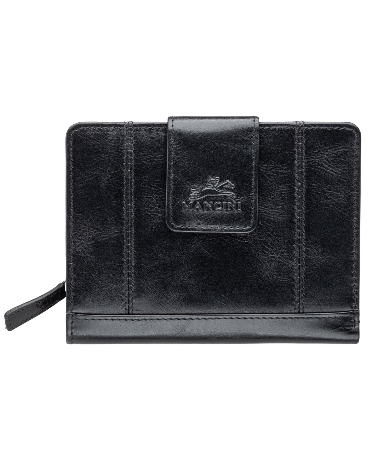 Мужской кошелёк Mancini Casablanca Collection Medium Clutch Wallet, цвет: Чёрный — фото 1