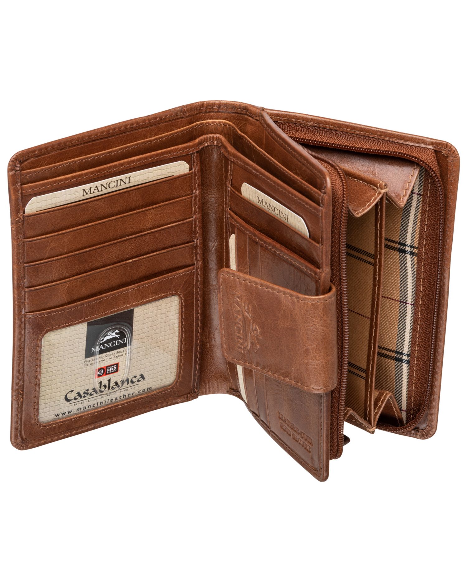 Men's Casablanca Collection Medium Clutch Wallet