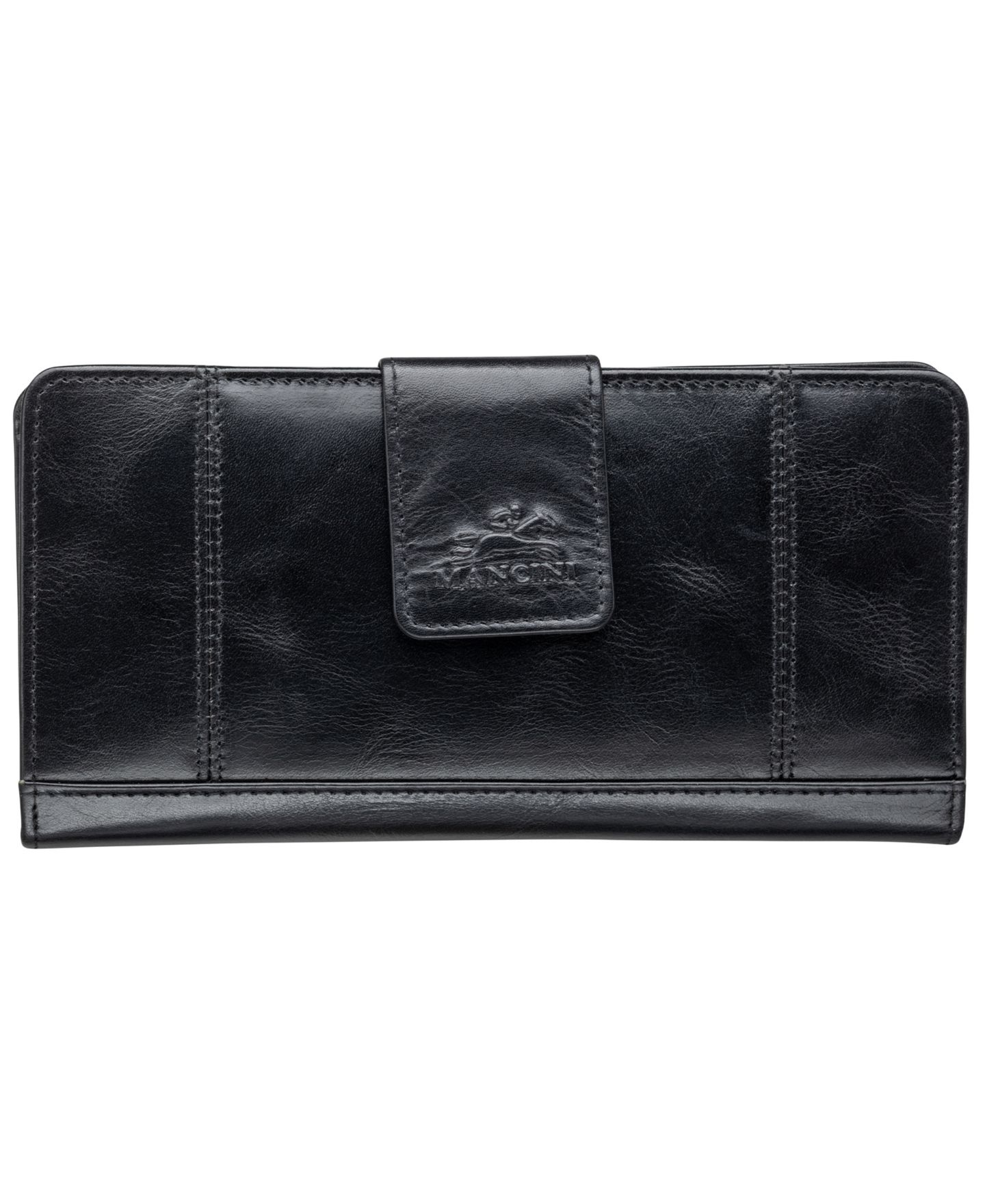 Мужской кошелёк Mancini Casablanca Collection Clutch Wallet, цвет: Чёрный — фото 1