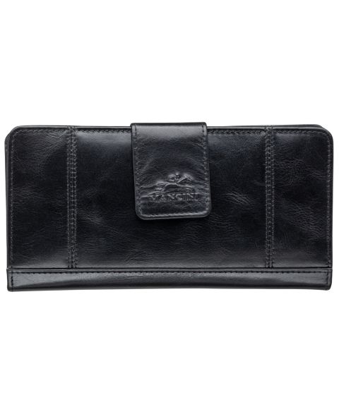 Мужской кошелёк Mancini Casablanca Collection Clutch Wallet, цвет: Чёрный