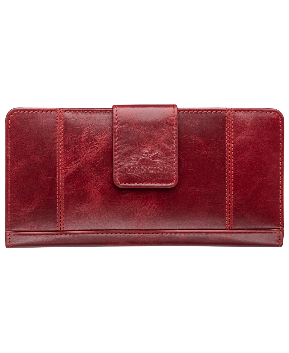 Mancini Men's Casablanca Collection Clutch Wallet In Red