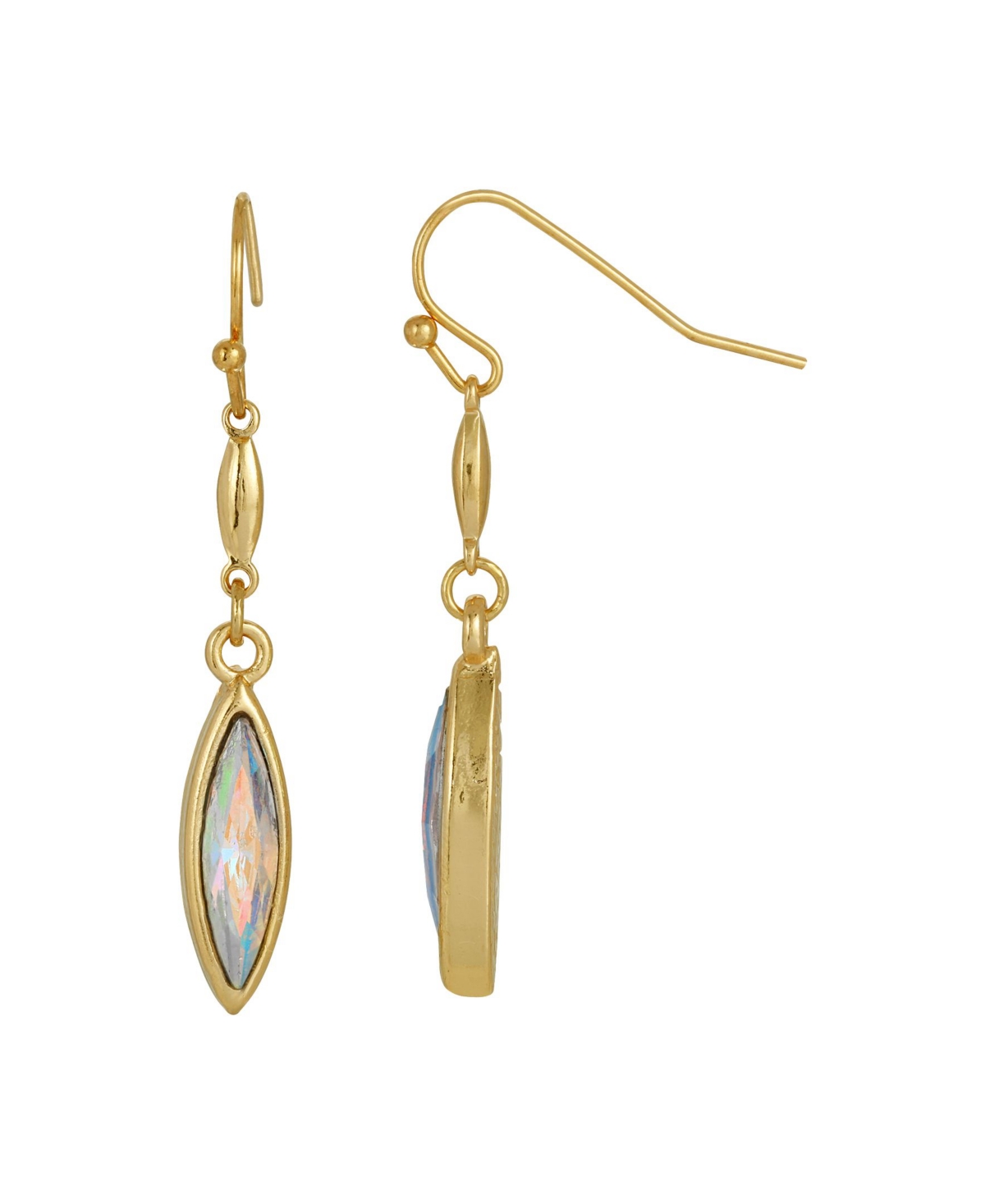 2028 Gold-tone Crystal Drop Earrings In Aurore Boreale