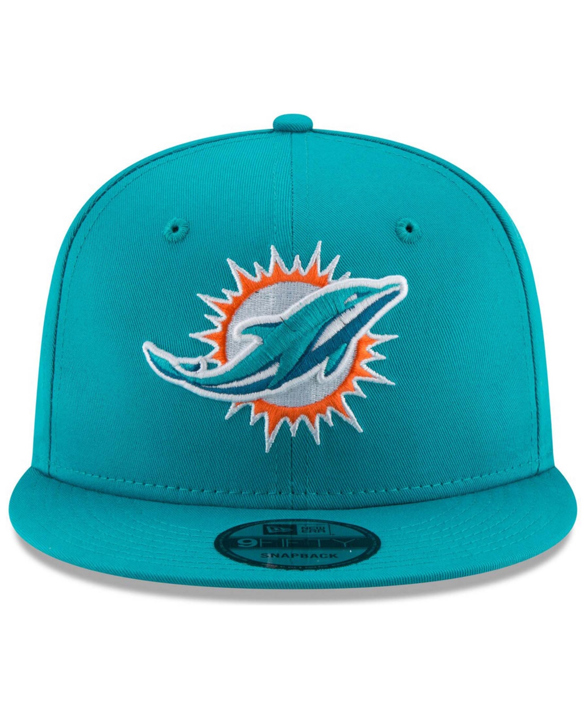 Shop New Era Men's Miami Dolphins Basic 9fifty Adjustable Snapback Cap In Turquoise