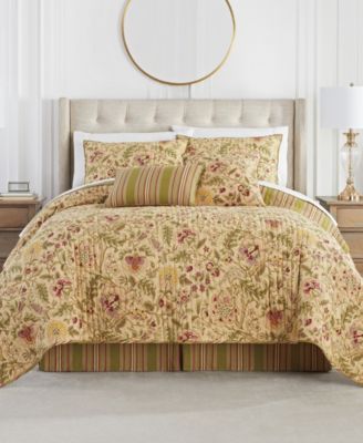 Waverly Closeout  Imperial Dress Quilt Sets Bedding In Antique