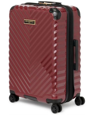 Karl Lagerfeld Chevron 25"  Hardside Spinner