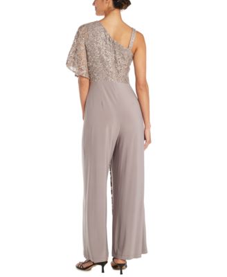 One-Shoulder Lace Jumpsuit