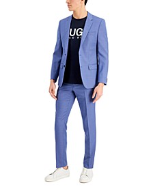 Men's Slim-Fit Bright Blue Wool Suit Separates