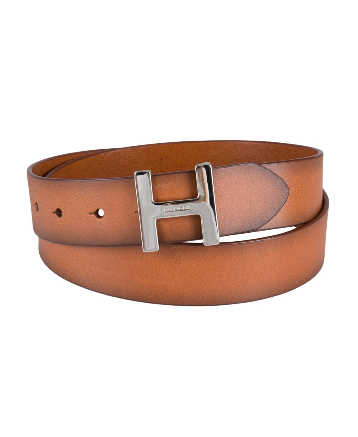 Tommy Hilfiger Women's H Monogram Buckle Belt In Tan