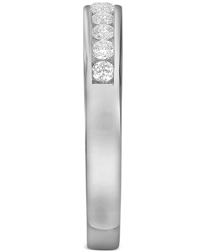 Macy's - Diamond Channel-Set Band (1 ct. t.w.) in 14k White Gold