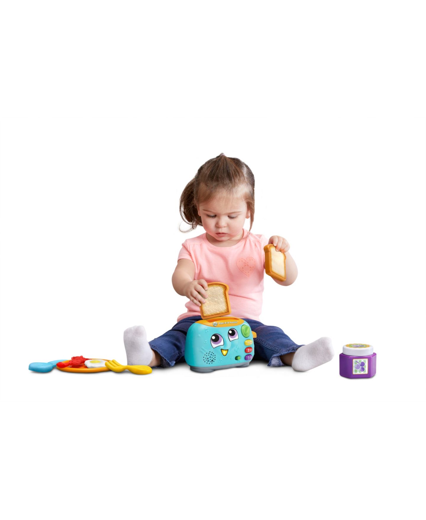 Детские игрушки VTech Yum-2-3 Light-Up Pop-Up Toaster, 9-Piece Set, Ages 1+ — фото 3
