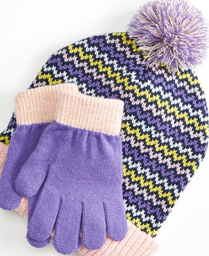 Berkshire Big Girls Hat & Gloves Set Macy's
